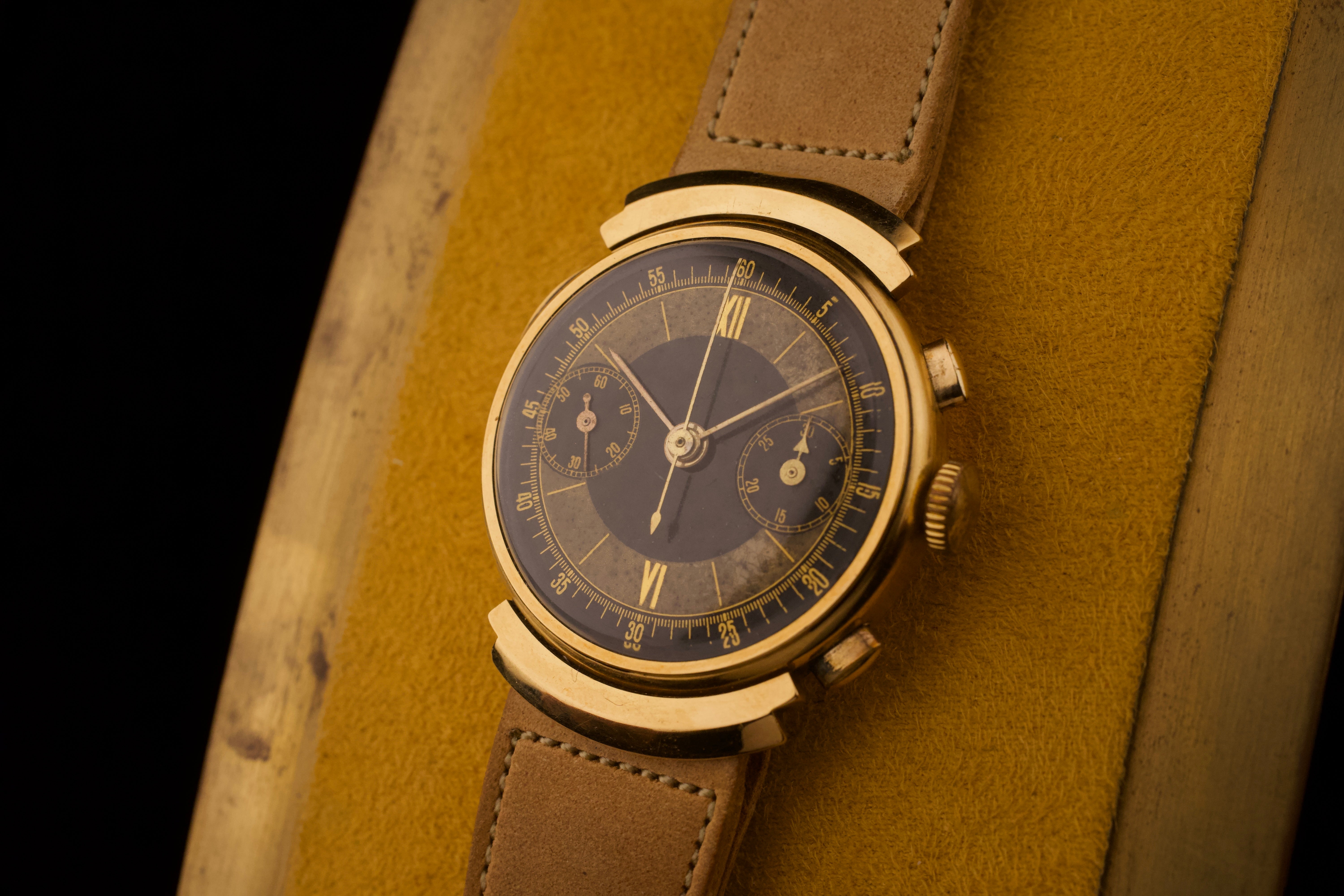 1930s, 無銘クロノグラフ "Art Deco"