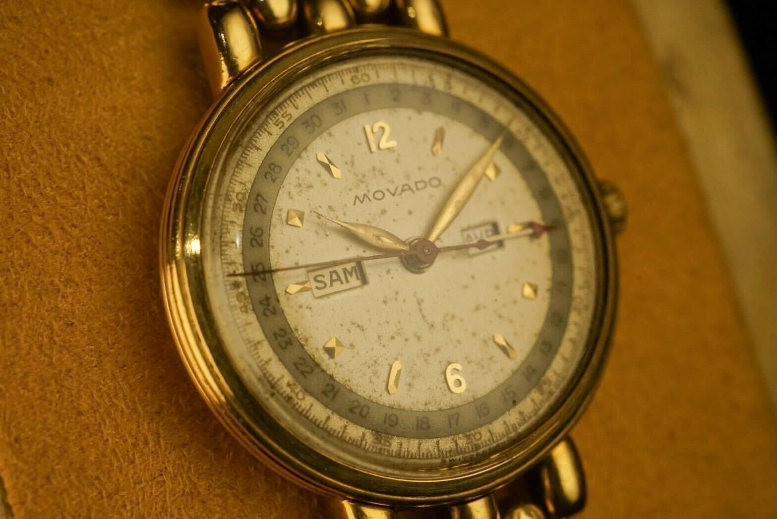 1940s Movado, “Triple Calendar” ref.4823