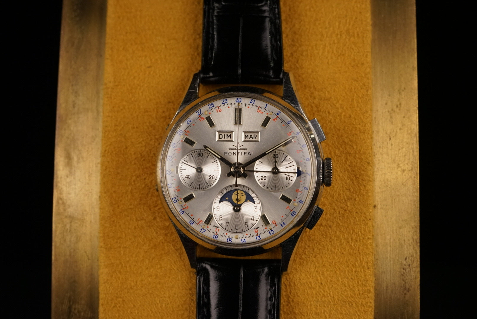 1960s, Pontifa Triple Calender Chronograph
